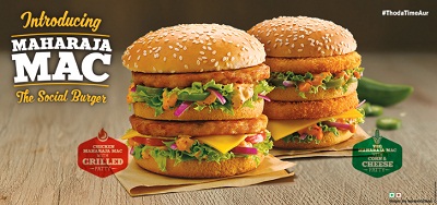 India Desire : McDonalds- Get Free Mc Chicken Or Mc Veggie On Order Above Rs 125 [All Users]